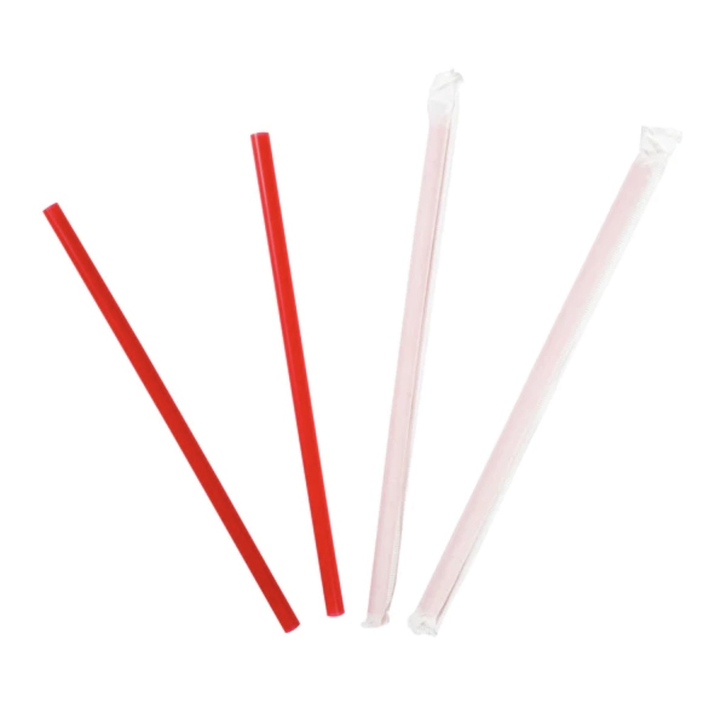 7.75" Red Straw (G-77525) (GOOD GUYS)