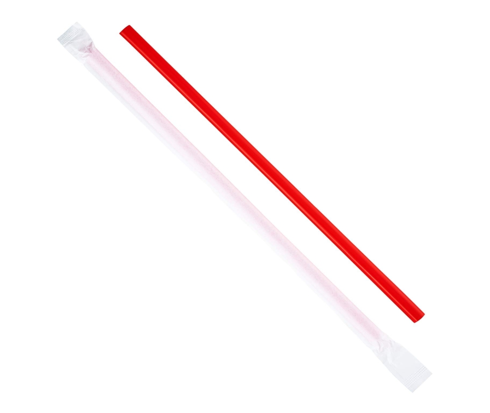 10.25" GIANT STRAWS RED (GGW-1025STAW8 - GOOD GUYS)