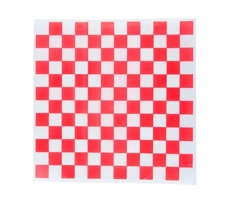 12X12 RED CHECKER WRAPPING PAPER (GWP1212-RED)