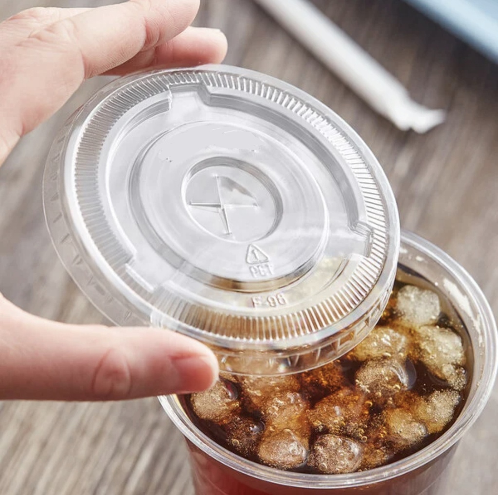 12-24oz PET Lid (GGW-98FL) 98MM (GOOD GUYS)