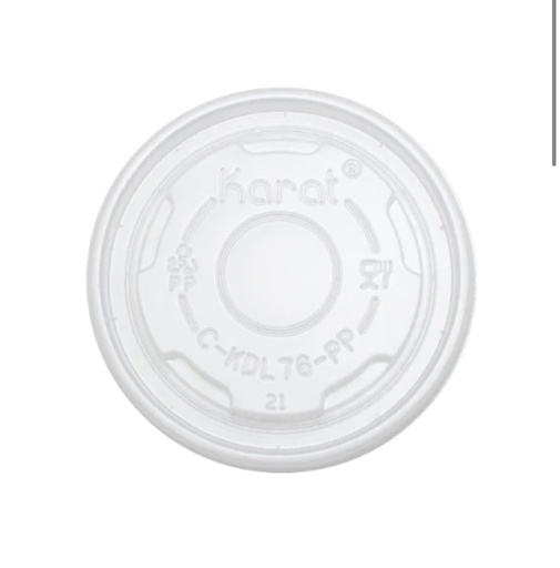 4OZ LID FOR PAPER CUP (C-KDL76-PP - KARAT)