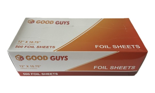 12"x10.75" HEAVY DUTY FOIL SHEETS (GAP15-12) (GOODGUYS)